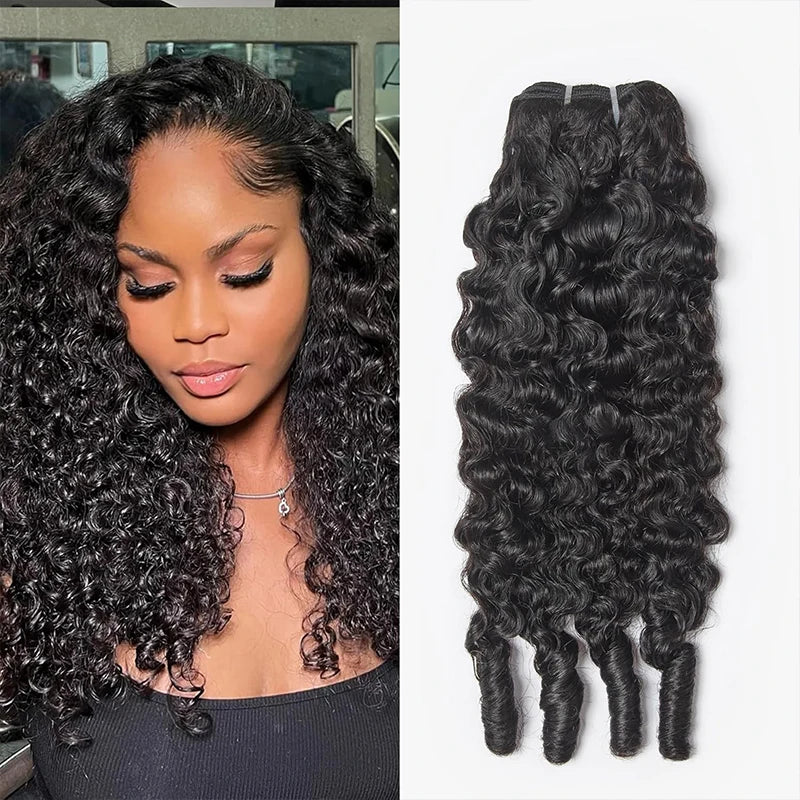 Burmese Curly Hair Bundles Remy Human Hair Double Weft Thick Ends No Shedding No Tangle Natural Black Extensions For All Skin