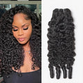 Burmese Curly Hair Bundles Remy Human Hair Double Weft Thick Ends No Shedding No Tangle Natural Black Extensions For All Skin