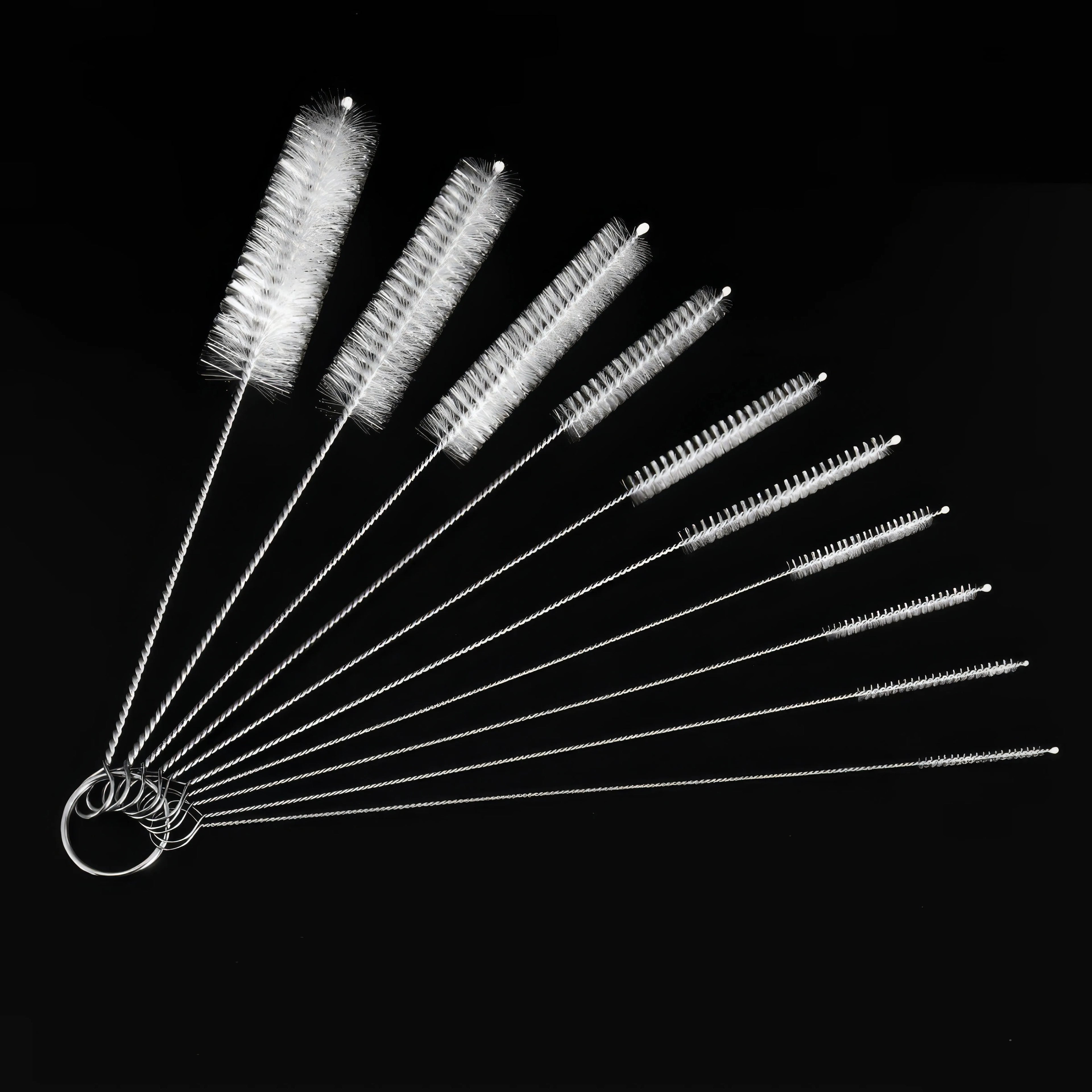 1 Set (10 Pieces) of Straw Cleaning Brush, Reusable Kitchen Tool, Straw Brush, Suitable for Glassware and Metal Straws