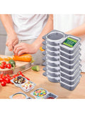 Kitchen Spice Storage Container - Airtight Moisture-Proof Multi-Compartment Seasoning Box, Easy to Clean Durable Portable Holder