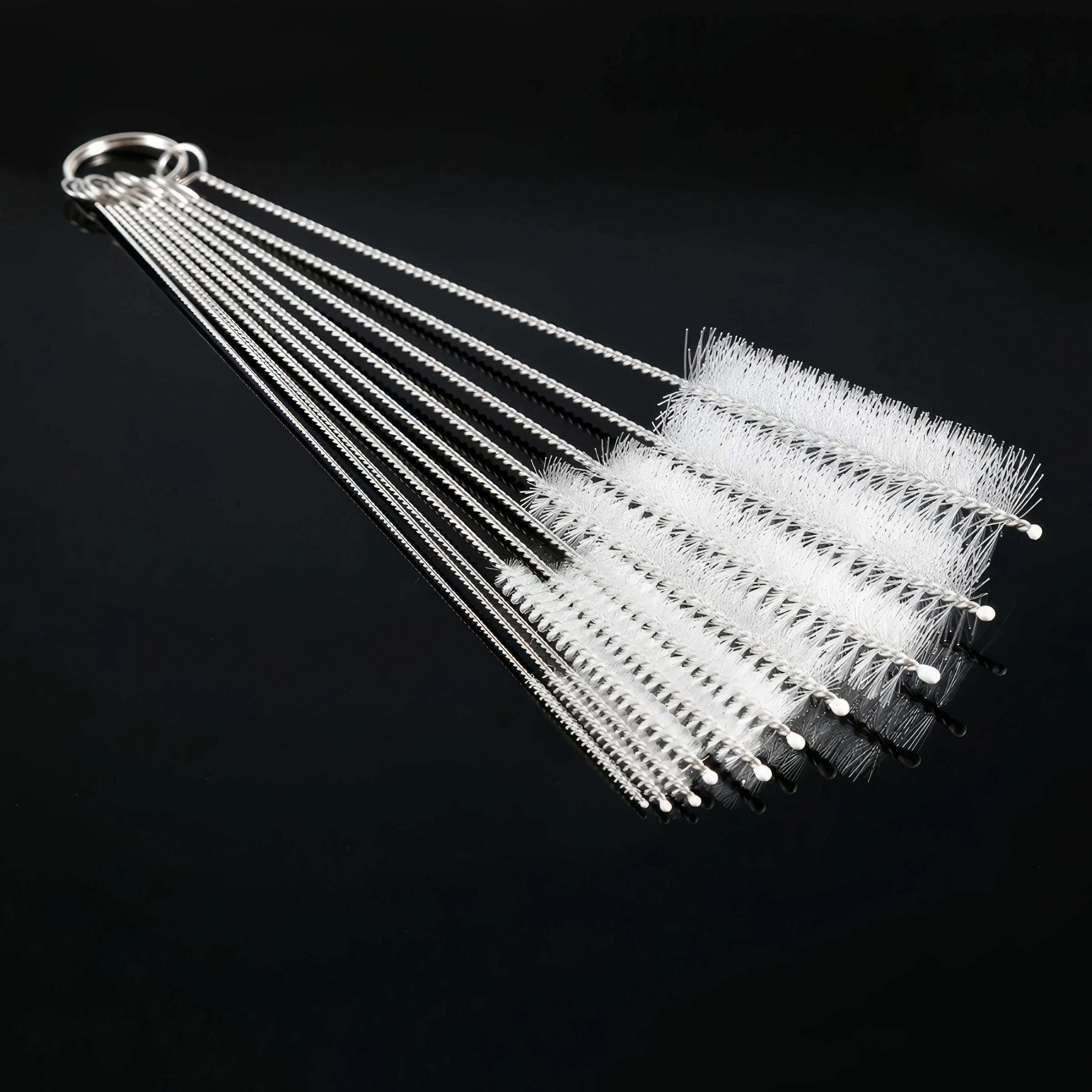 1 Set (10 Pieces) of Straw Cleaning Brush, Reusable Kitchen Tool, Straw Brush, Suitable for Glassware and Metal Straws