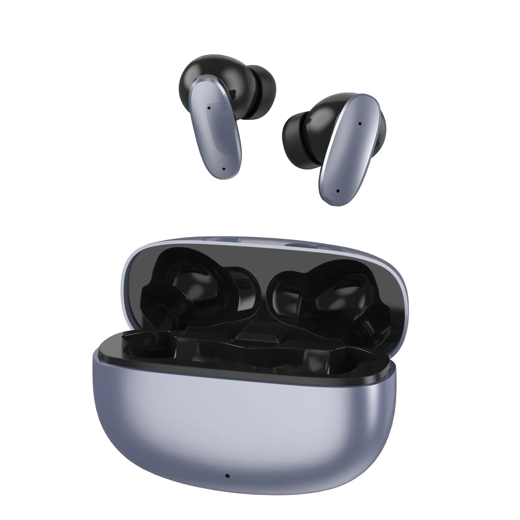 ANC Small Size TWS Earbuds Noise Cancelling Headphones Stereo Sound Music Earpiece Touch Control in Ear Earphone Head-Telephone