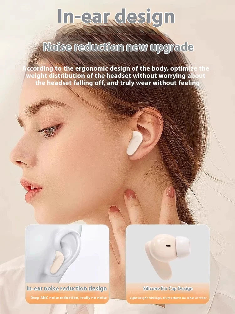 For Bluetooth Headset In-Ear Wireless with True Noise Reduction Long Endurance LED Battery Indicator