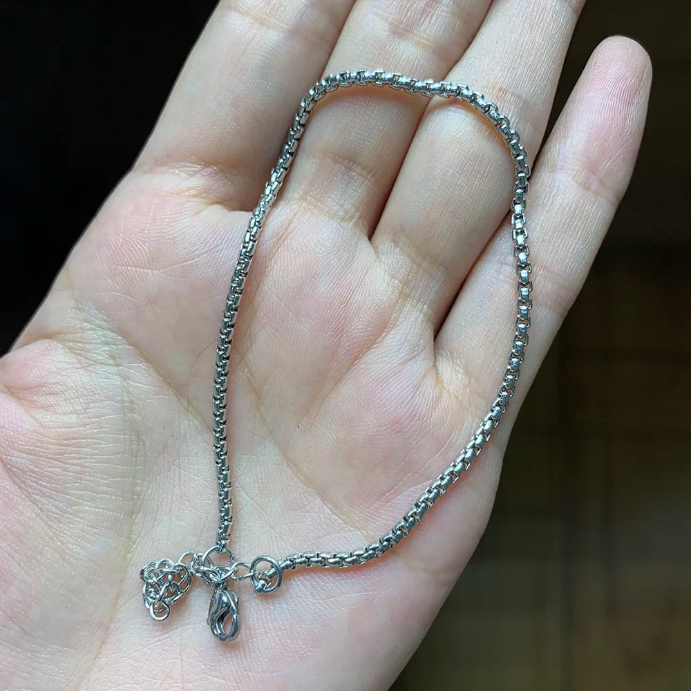 USENSET 11 Styles Charm Bracelet Necklace Women Jewelry Stainless Steel Rope Chains Stars Bangles Never Rub Off Bracelets Gifts