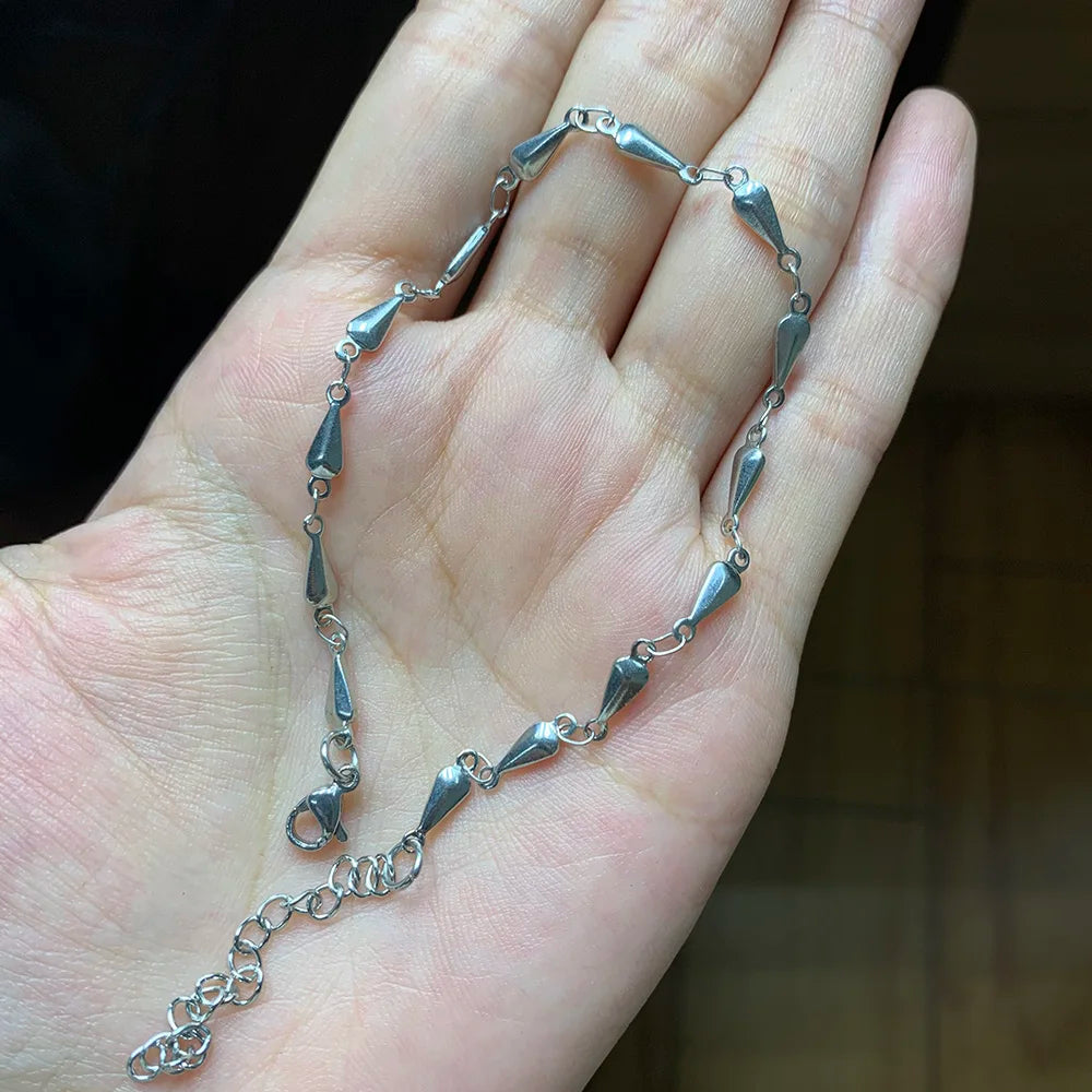 USENSET 11 Styles Charm Bracelet Necklace Women Jewelry Stainless Steel Rope Chains Stars Bangles Never Rub Off Bracelets Gifts