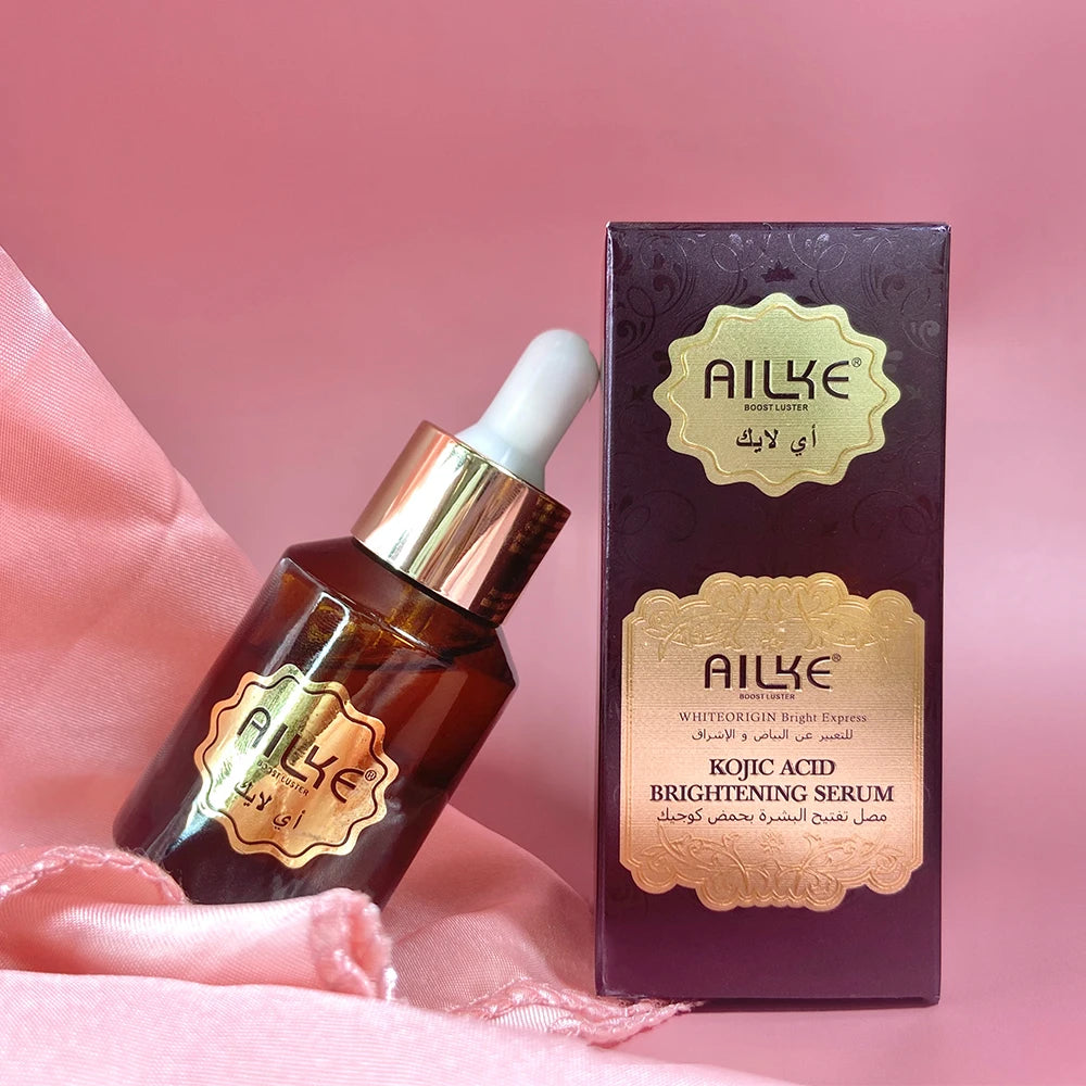 AILKE Kojic Acid Whitening Face Care Set, Remove Dark Spots, Freckles, Hyperpigmentation, Spf Sunscreen Facial Skin Moisturizer
