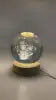 Solar System Planet Sphere 3D Laser Engraved 60mm Crystal Ball Wood Base LED Light Night Lamp
