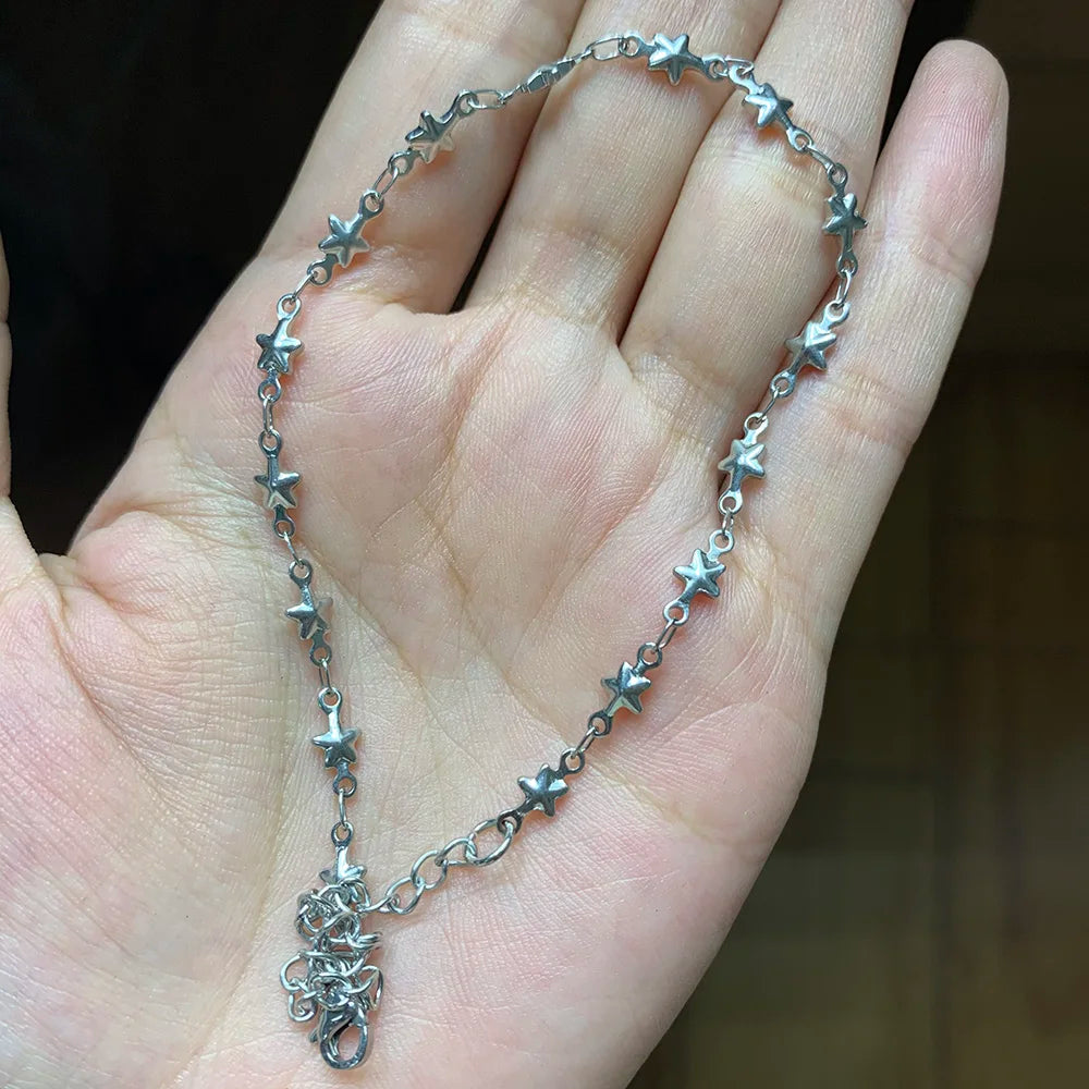 USENSET 11 Styles Charm Bracelet Necklace Women Jewelry Stainless Steel Rope Chains Stars Bangles Never Rub Off Bracelets Gifts