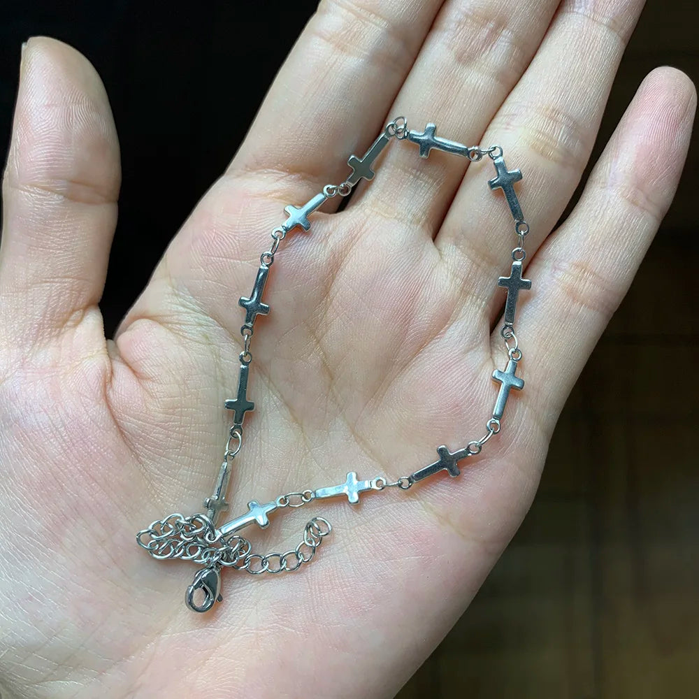 USENSET 11 Styles Charm Bracelet Necklace Women Jewelry Stainless Steel Rope Chains Stars Bangles Never Rub Off Bracelets Gifts