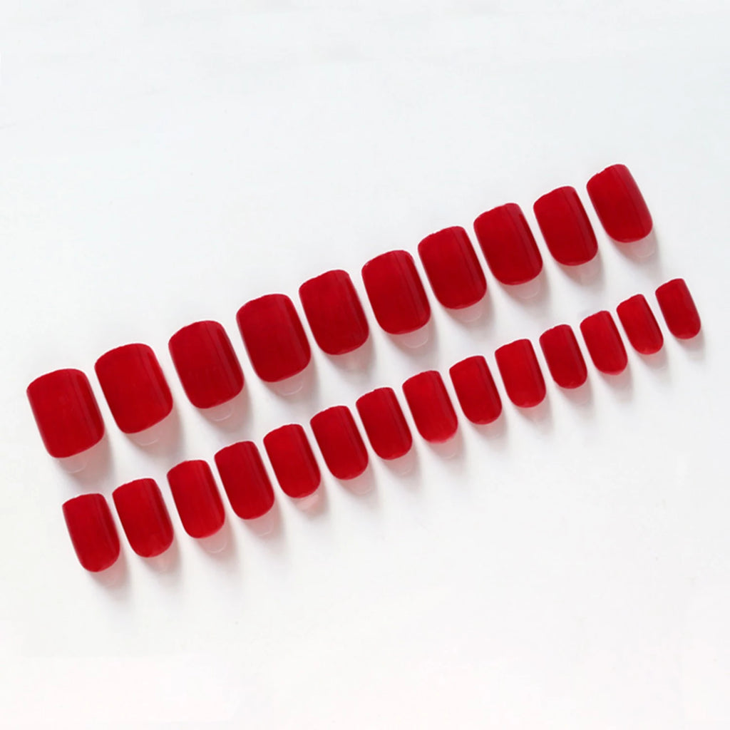24pc nails Art Fake Nail Tips Press on Coffin  Artificial Square