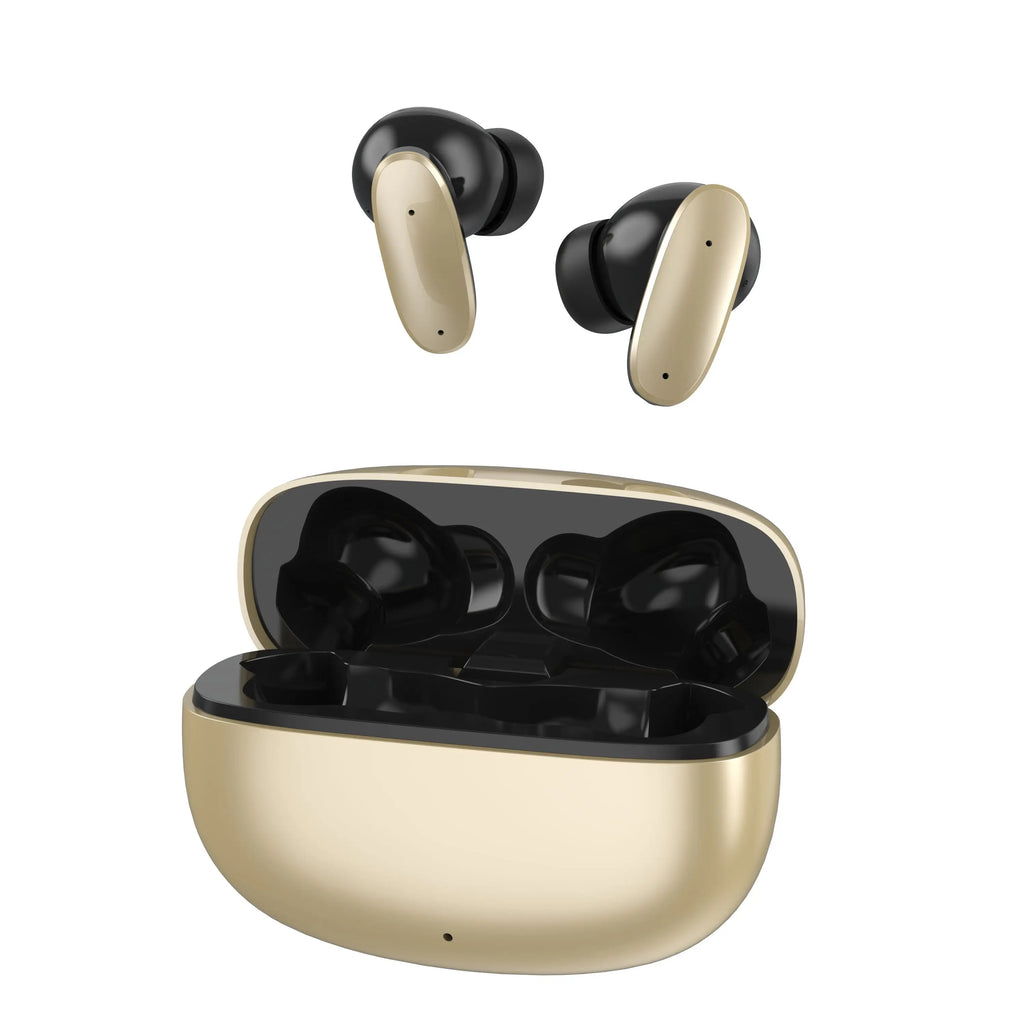 ANC Small Size TWS Earbuds Noise Cancelling Headphones Stereo Sound Music Earpiece Touch Control in Ear Earphone Head-Telephone