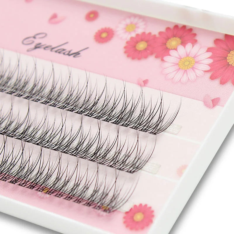 Kimcci 120pcs Premium Mink Individual Dovetail Eyelash Lashes