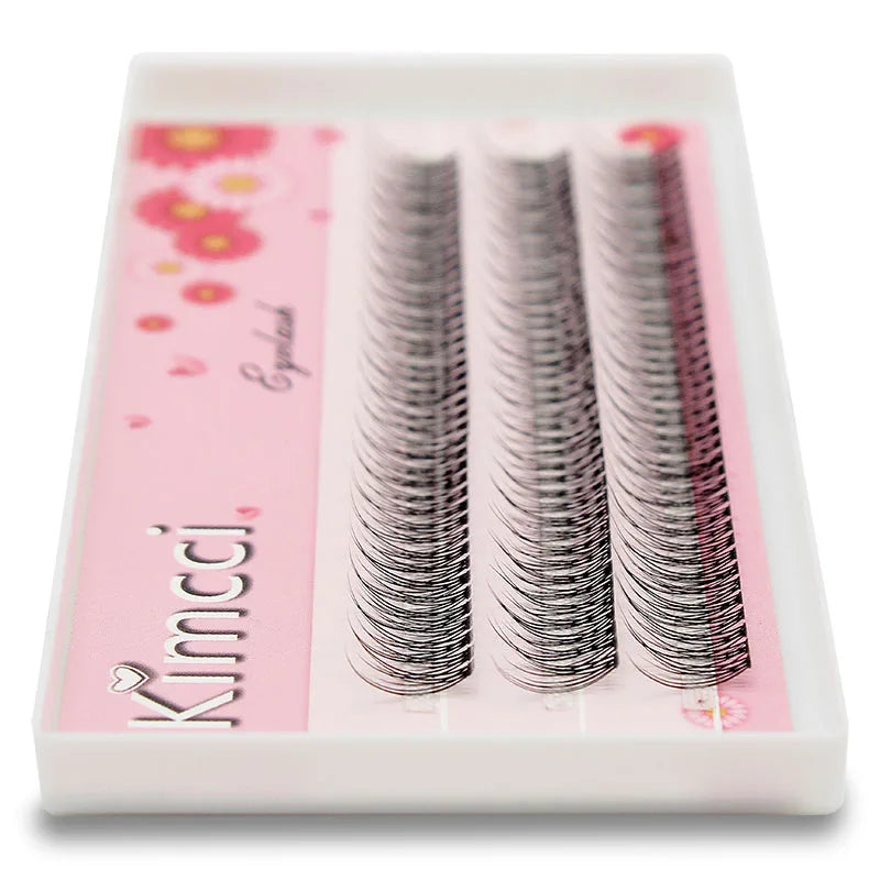 Kimcci 120pcs Premium Mink Individual Dovetail Eyelash Lashes