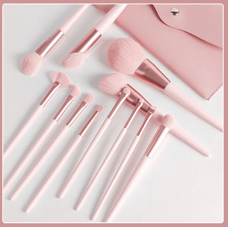 Wholesale 12pcs Cute Pink Vegan Makeup