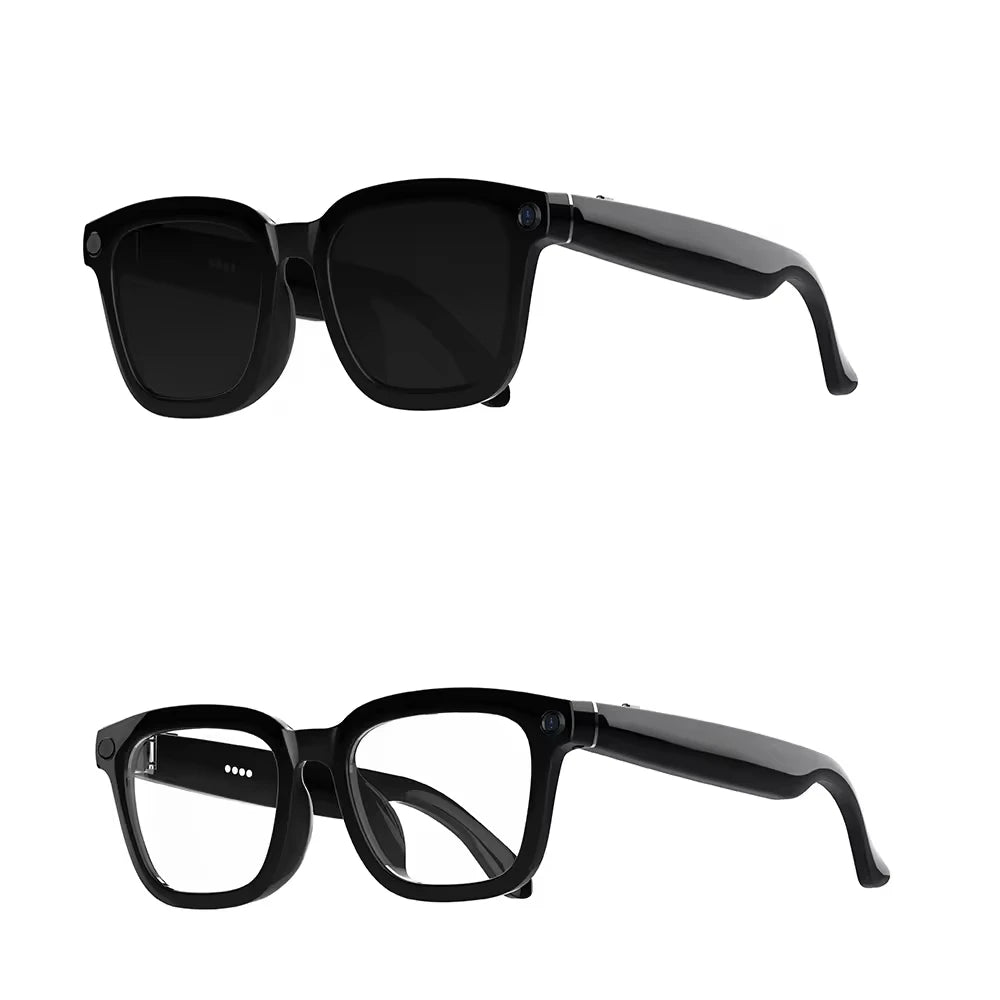 Fashion Smart V03 AI Translation Wireless Glasses Black Sunglasses Taking Photos Video Music AI Asisstant AI Shooting Glasses