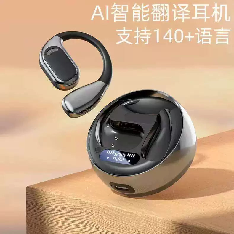 Cross-Border New Ai Smart Translation Earphones M76 Bluetooth Earphones Noise-Cancelling Over-Ear Running Sports Ows Universal