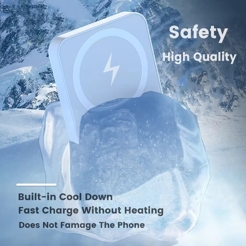 50000mAh Magnetic Power Bank Type-C Port External Battery Portable Wireless Charger for iPhone Xiaomi Huawei Spare Battery