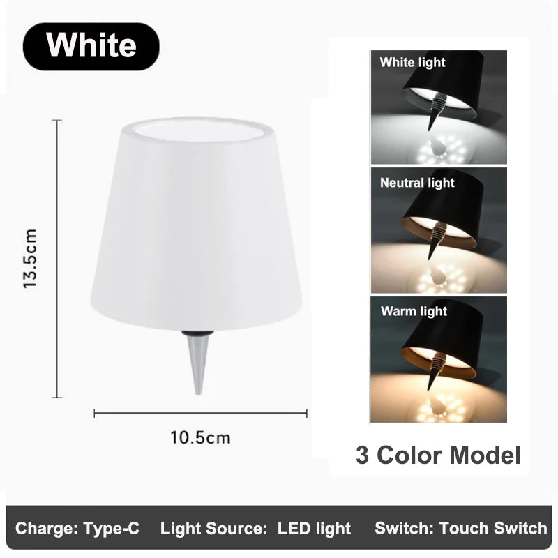 Wireless Table Lamp For Wine Bottles LED Bottle Light For Outdoor Use Touch Control Ideal For Restaurants Bars Festival Party
