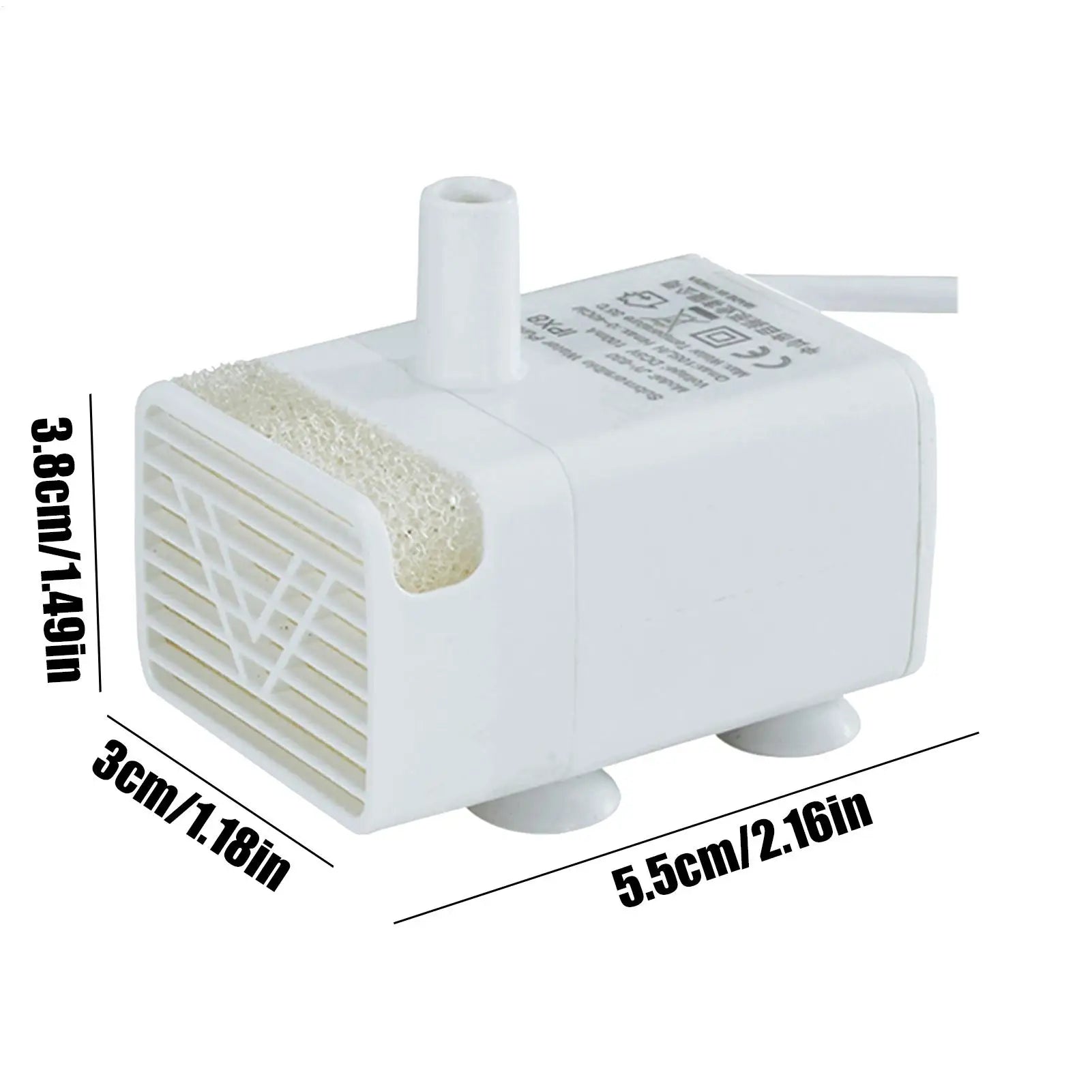 Pet Water Fountain Pump Cat Water Pump Replacement Quiet Feeding Supplies for Drinking Dispenser Travel Indoor Home