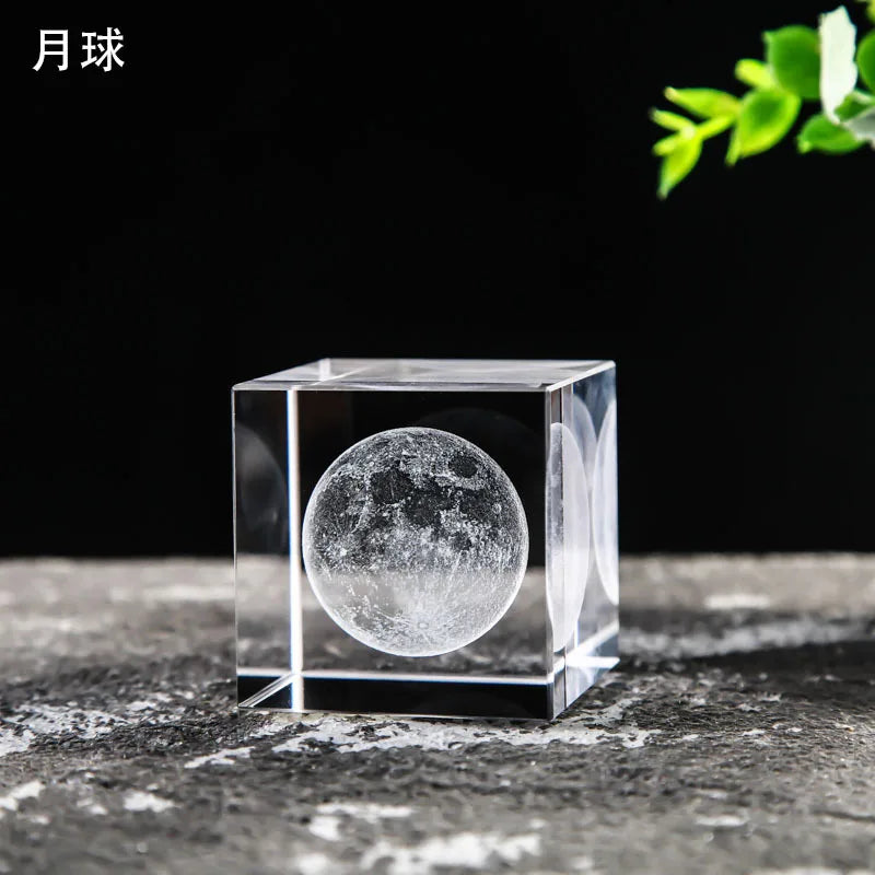Creative 4cm Rain Clouds Raindrop Cloud Square Crystal Ornaments Heart Shape Home Office Decor Birthday Valentine's Day Gifts