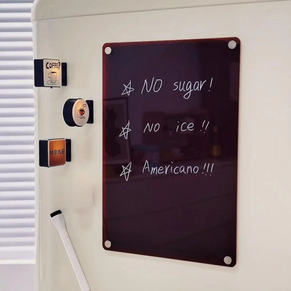 Coffee Corner Creative Atmosphere Light Sign Fridge Magnet Magnetic Home Miniature Pegboard Coffee Shop Glowing Decoration