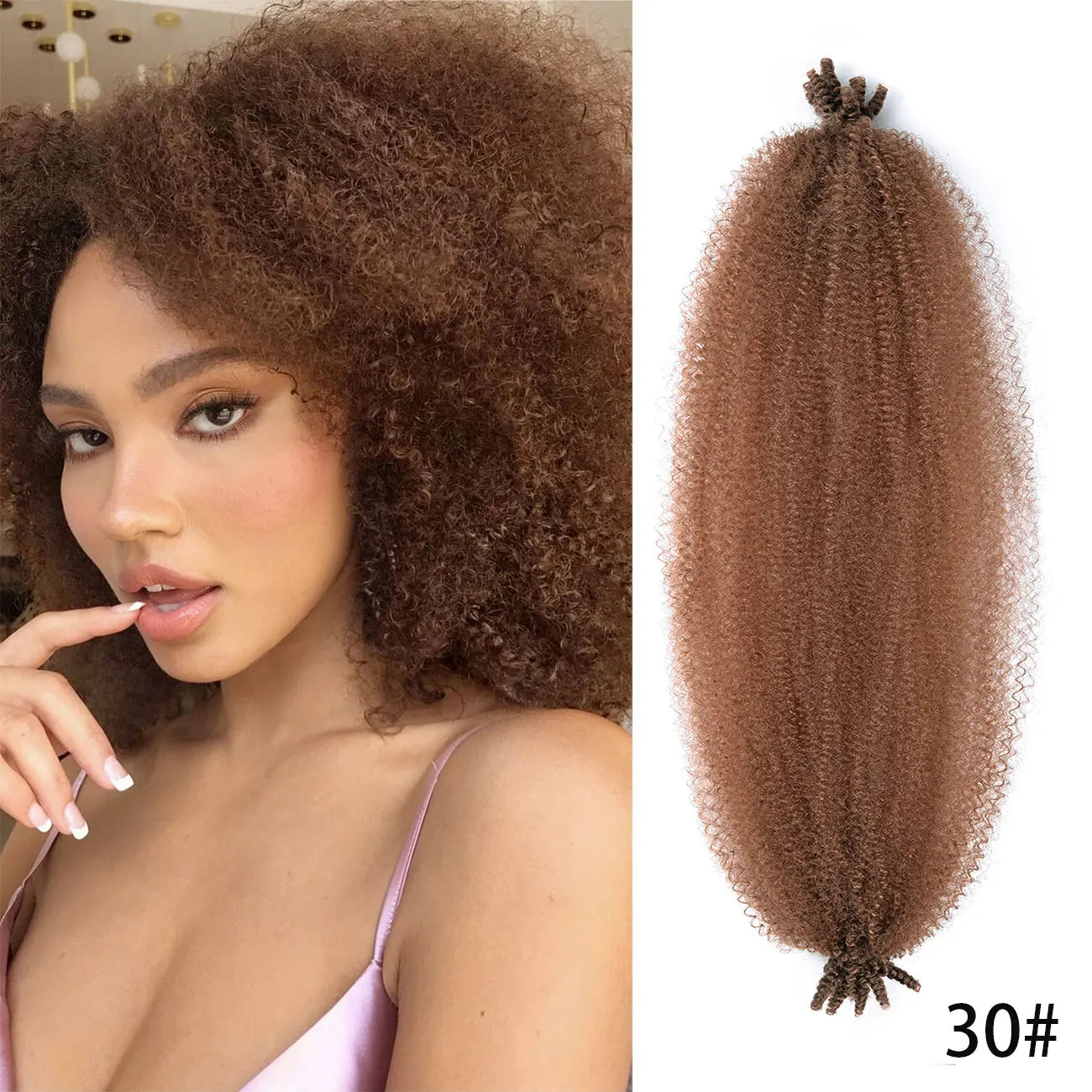 Spring Afro Twist Hair 24inch Kinky Marley Twist Braiding Hair For Women Soft Crochet for Distressed Faux LocsHair Extensions