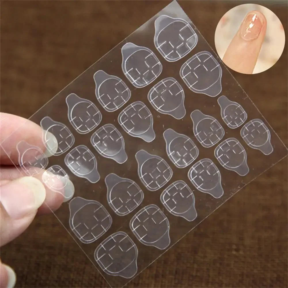 24pc nails Art Fake Nail Tips Press on Coffin  Artificial Square