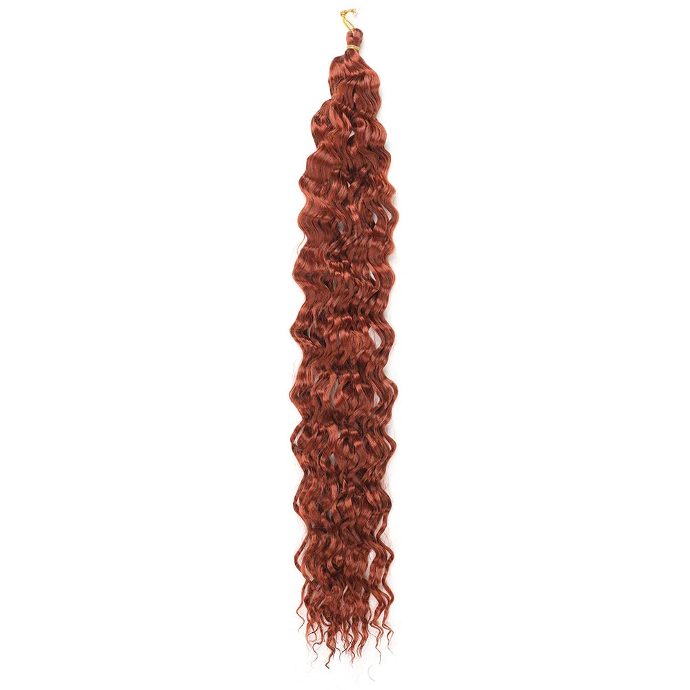 Water Wave Crochet Hair Extensions 30Inch Synthetic Twist Curly Crochet Braids Soft Bohemian Water Wave Braid Hair