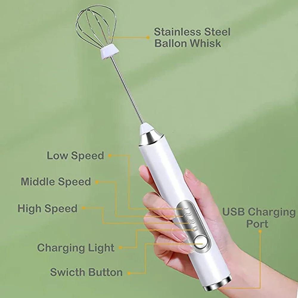 TINSOL  Electric Milk Frother Mini Handheld
