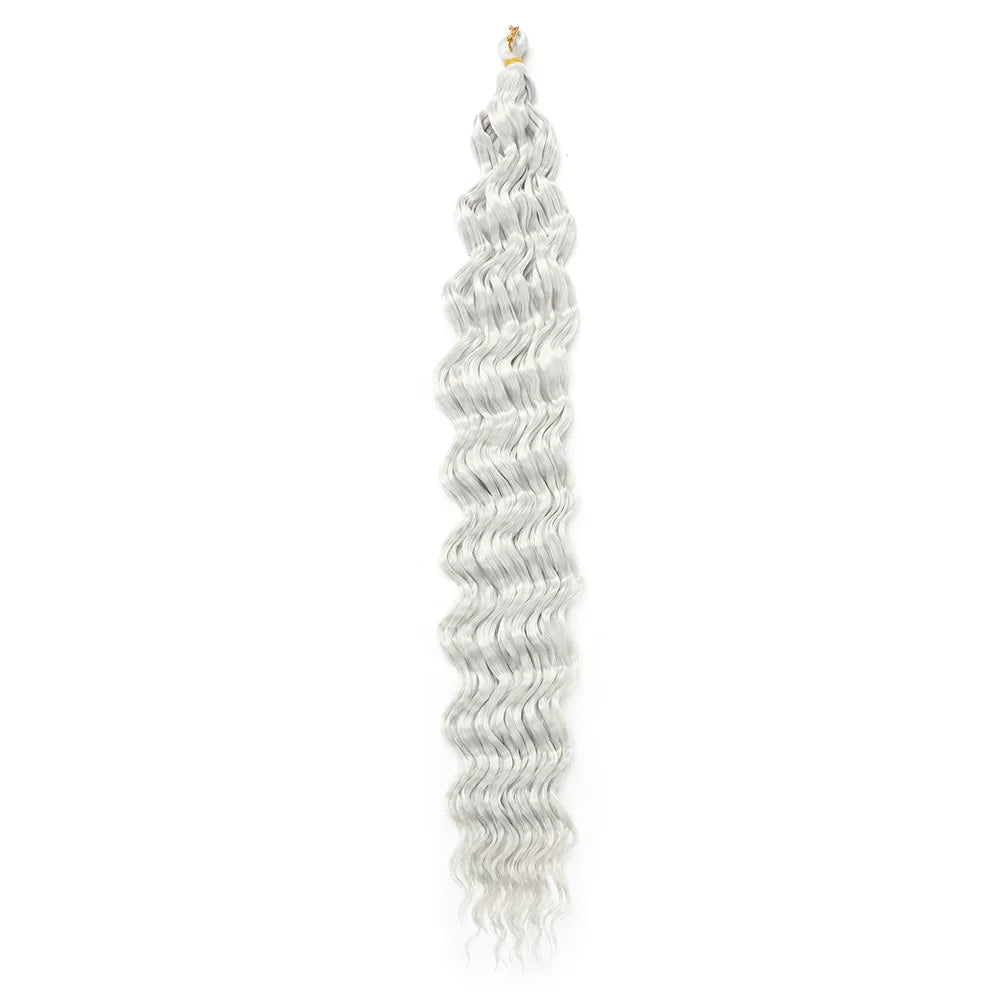 Water Wave Crochet Hair Extensions 30Inch Synthetic Twist Curly Crochet Braids Soft Bohemian Water Wave Braid Hair