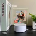 Cartoon Personalize Custom Photo Picture Couple 3D Led Optical Illusion Table Lamp For Bedroom Night Avatar Mange Room Decor