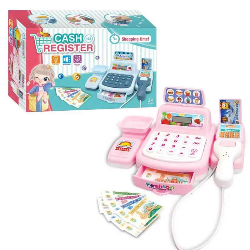 Supermarket Cash Register Simulation Multi-Function Cash Register Children Play Every Family Toys Educational Toys