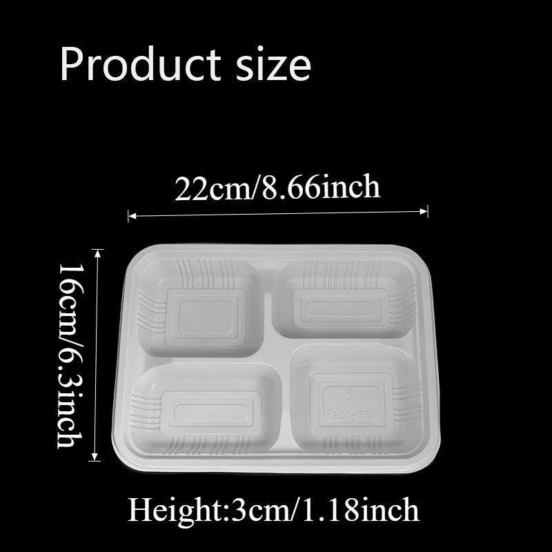 10/30/50PCS Disposable White Plastic Plates PP Material High-quality Tableware Kitchens Restaurants Desserts Parties Supplies