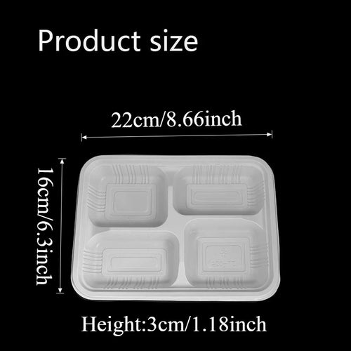 10/30/50PCS Disposable White Plastic Plates PP Material High-quality Tableware Kitchens Restaurants Desserts Parties Supplies