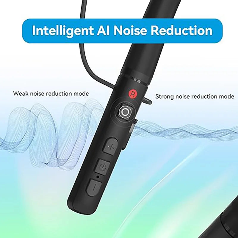 Neck Strap Bluetooth Hearing Aid Headset,Rechargeable Amplifier with Noise Reduction
