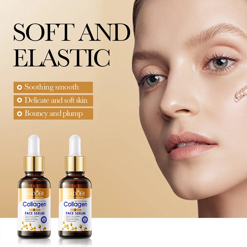 SADOER Collagen Skin Care Sets Anti Wrinkles Serum for Face Moisturizing Anti-aging Anti Dark Circles Eye Cream Skin Care Kit