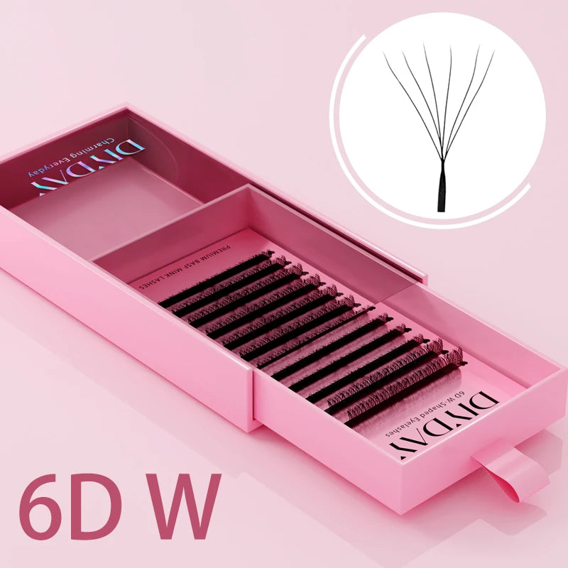 DIYDAY W Shape Eyelashes Extensions W Shaped Bloom
