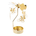 Metal Hot Rotating Candle Holder Christmas Rotating Candle Holder