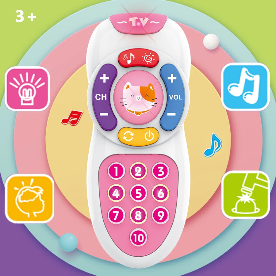 Baby Remote Control Toys Montessori Early Education Mobile Phones for Babies Soft Lighting and Gentle Lullabies Baby Easter Holi