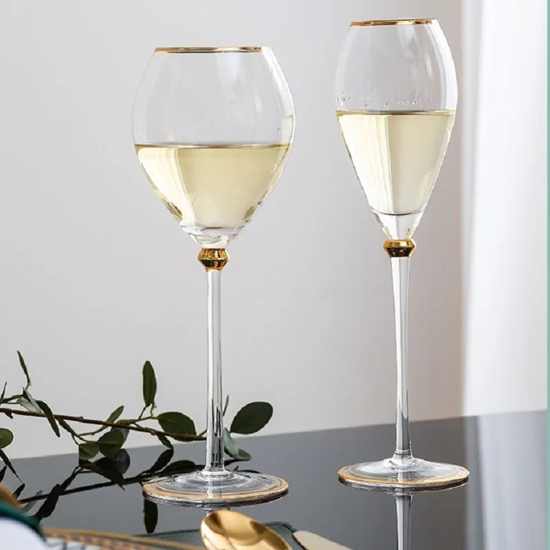 New European Style Light Luxury Bone China Steak Plate  Knife, Fork, Spoon, Napkin Buckle，Cloth Napkin，Wine Glass Tableware Set