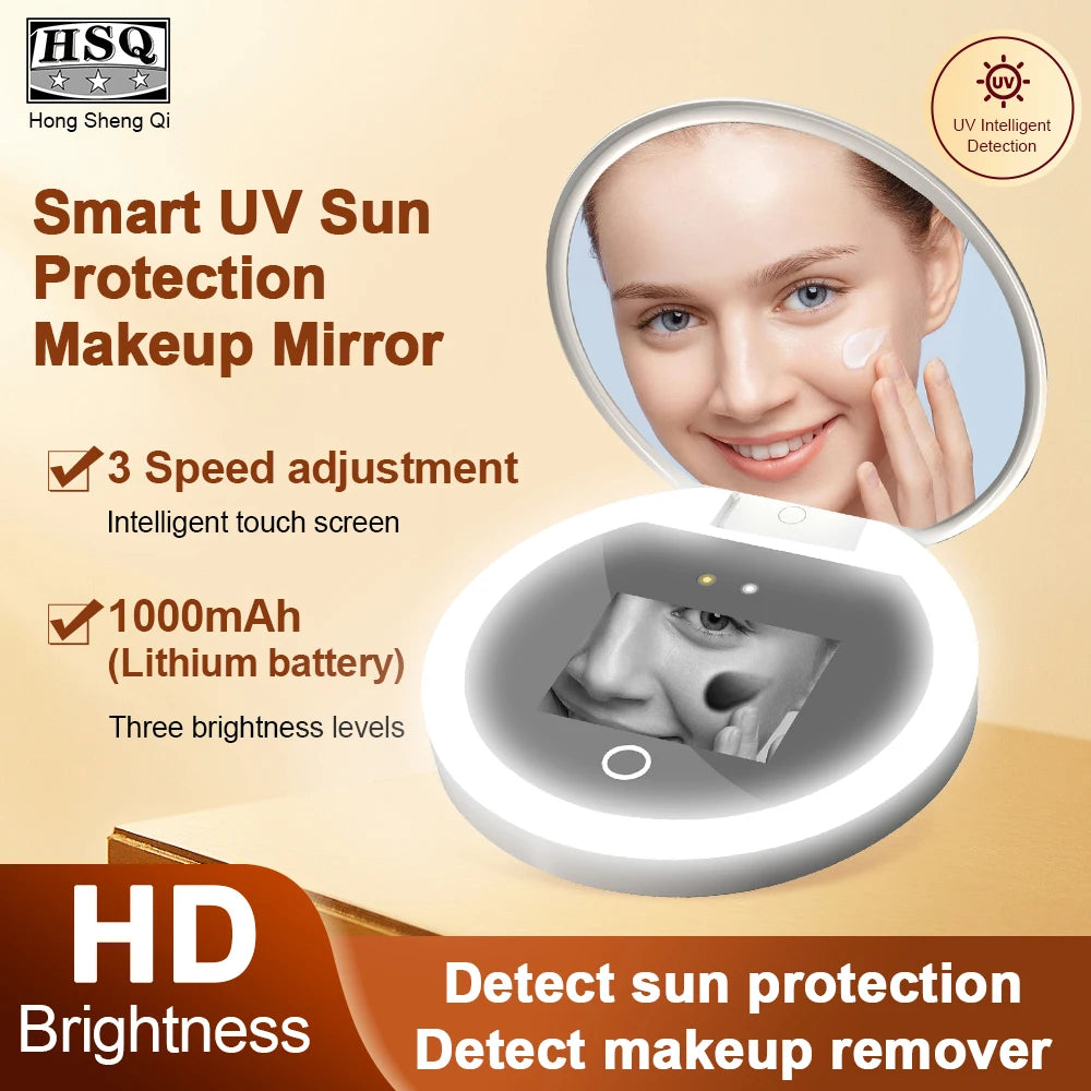 Intelligent UV Resistant Makeup Mirror Portable