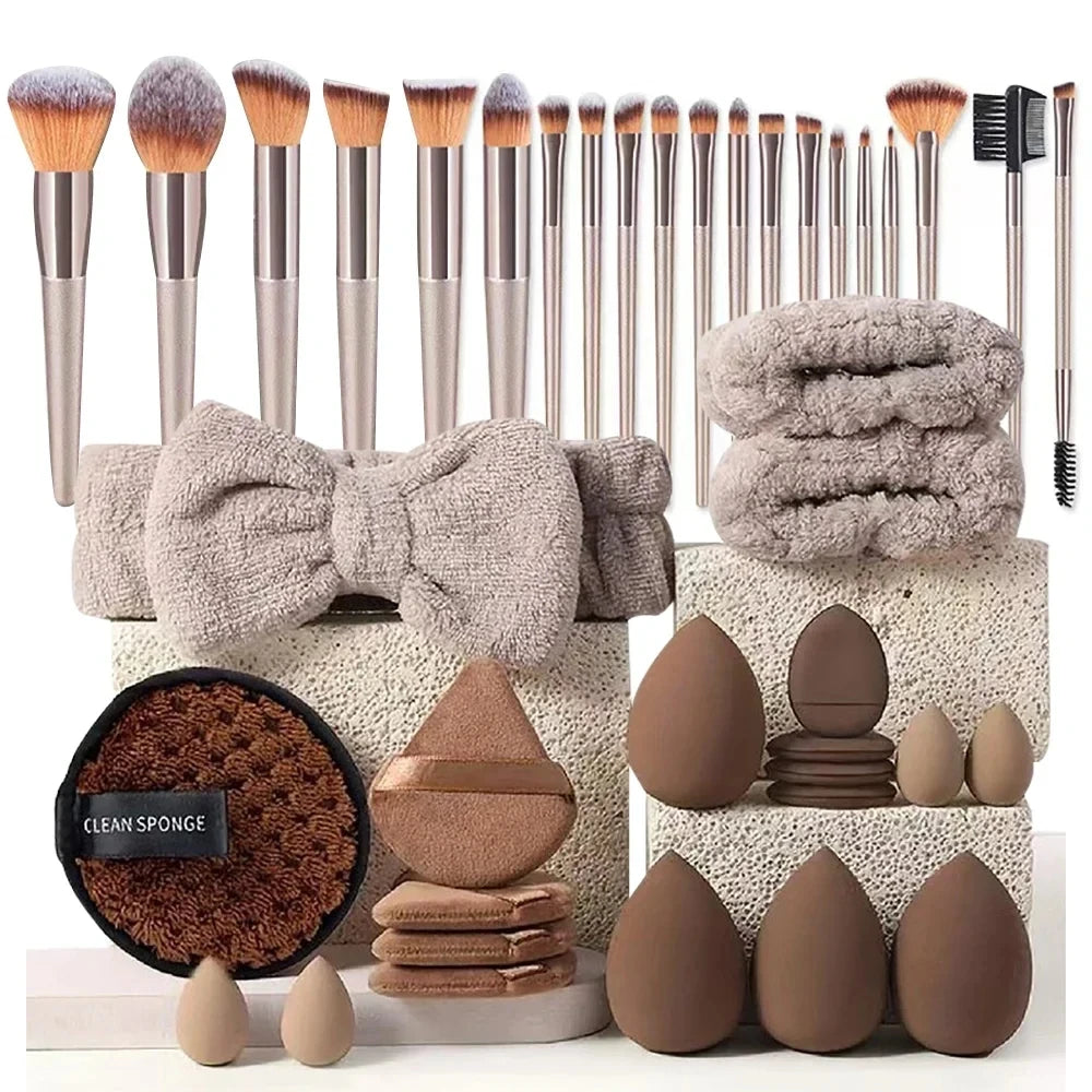 Professional Makeup with Accessories for Combination