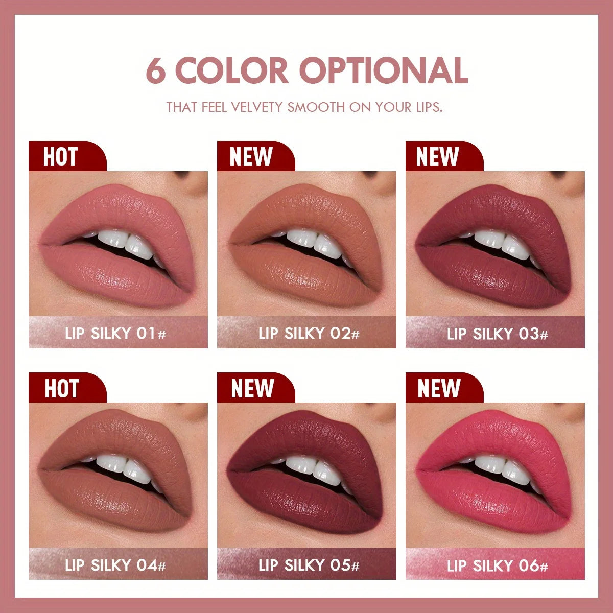 Matte Lipstick Pencil Waterproof Long Lasting Cosmetic Makeup
