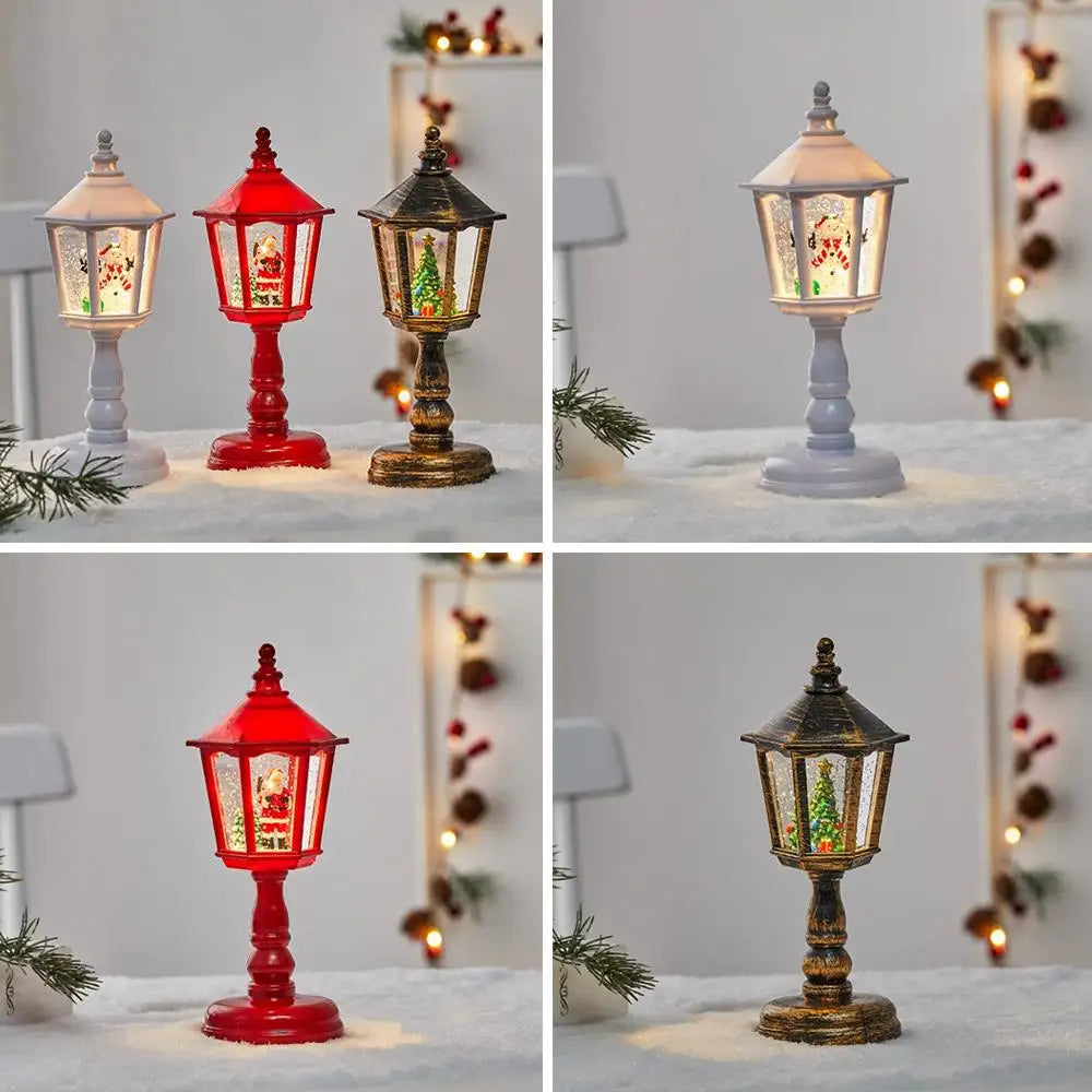 Christmas Water Lights Decorations, Luminous House Candle Lights