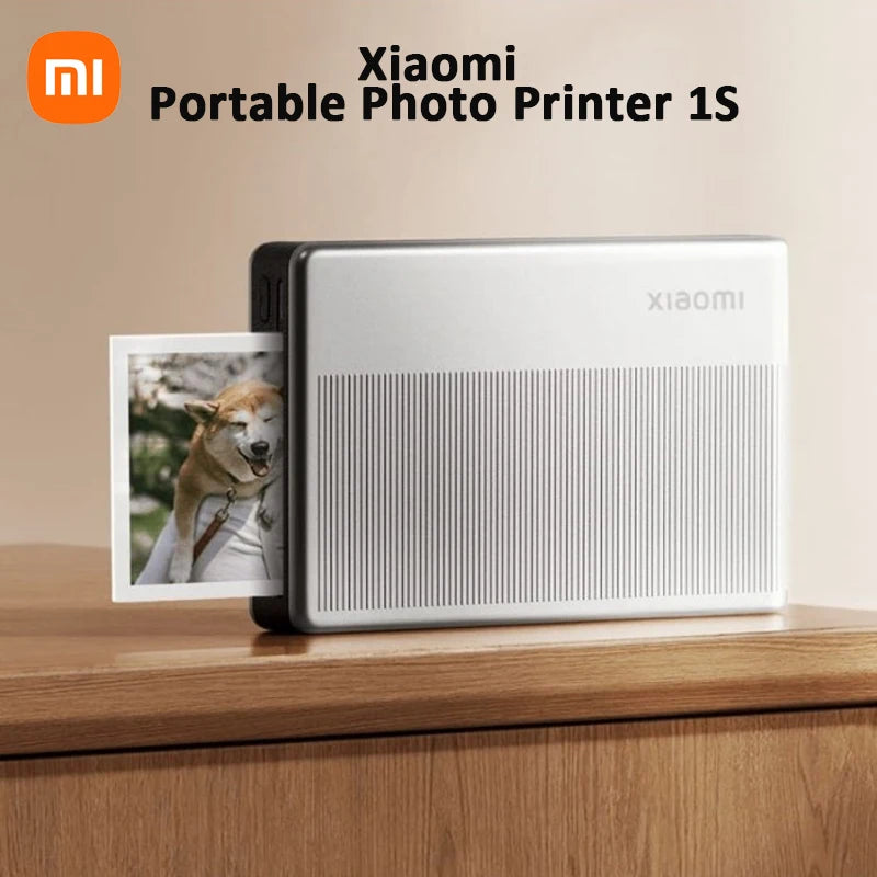 Xiaomi Portable Photo Printer 1S Bluetooth Thermal Print ZINK Inkless Technology Xiaomi App Wireless Portable Photo Printing