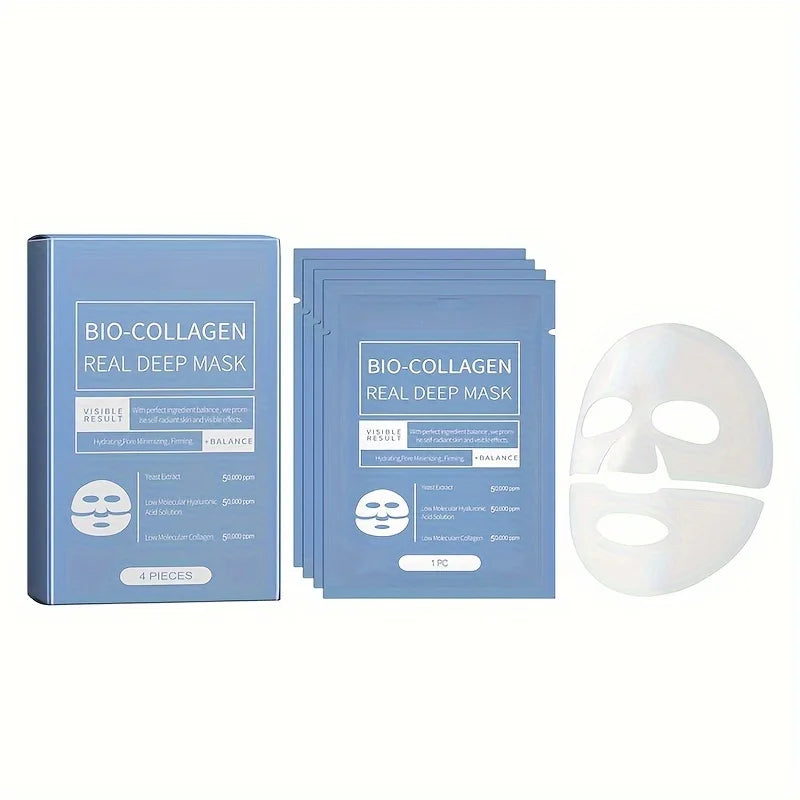 1/4/10PCS Bio Collagen Face Mask Anti Wrinkle Fade Face Fine Line Lift Firm Skin Anti-Aging Brighten SkinCare Korean Cosmetics
