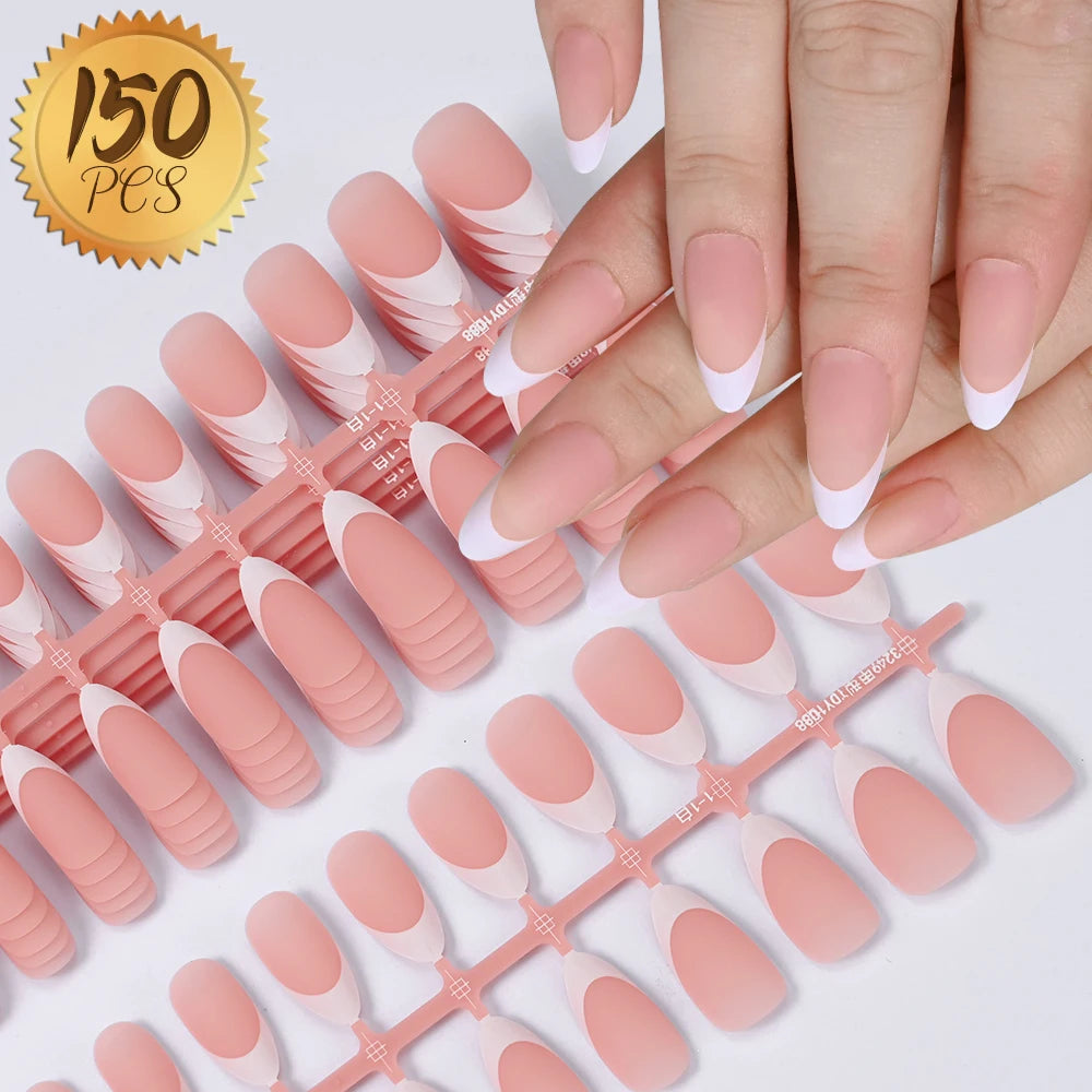576pcs/Box Colorful Fake Nails  Cover Nail Tips
