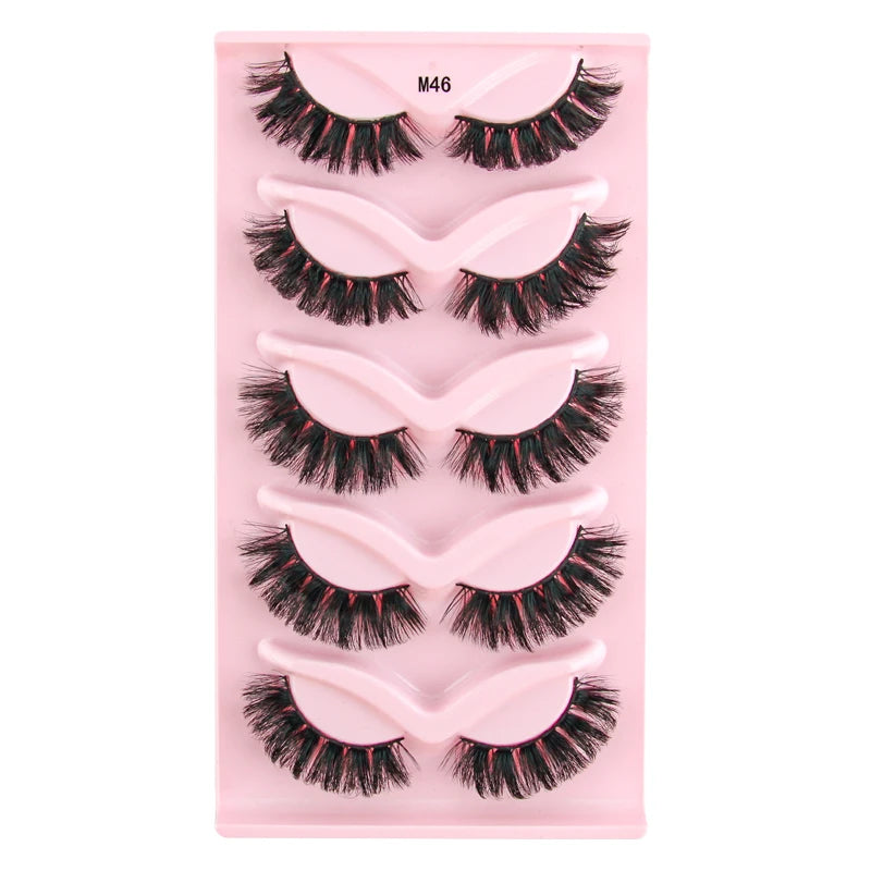 3/5 Pairs  Lashes Natural Short Fluffy Eyelashes