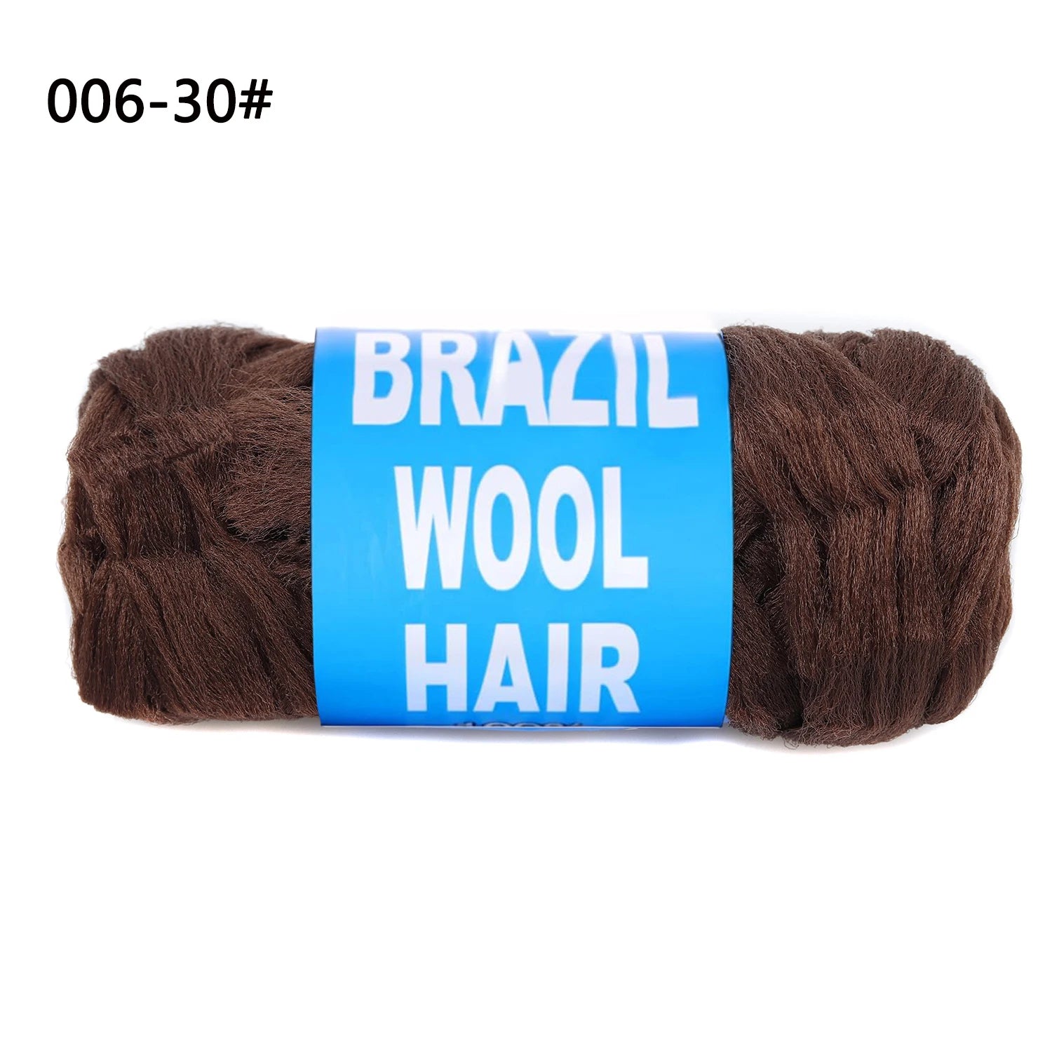 Multicolored Brazil Wool Hair, Acrylic Extension Yaki Synthetic Hair Senegalese Twist Faux Locs Wraps Jumbo CrochetBraiding Hair