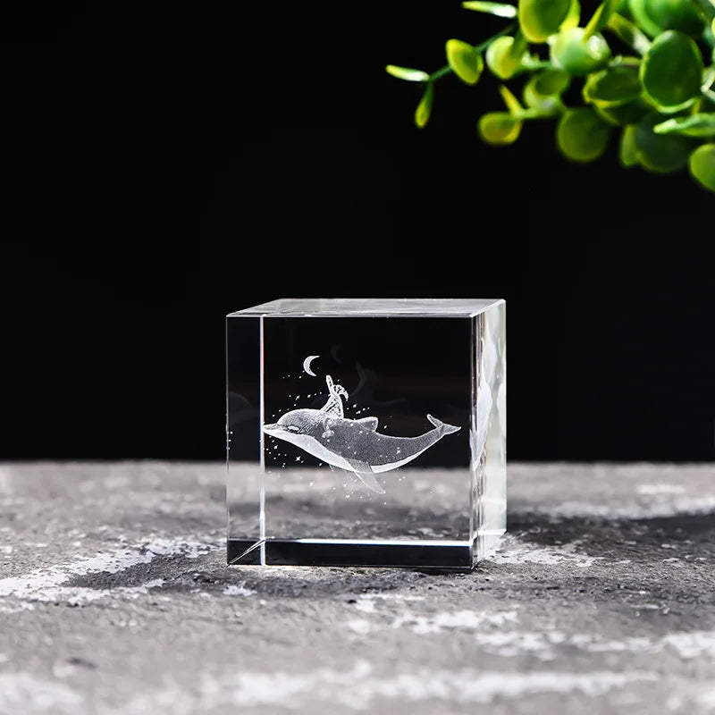 Creative 4cm Rain Clouds Raindrop Cloud Square Crystal Ornaments Heart Shape Home Office Decor Birthday Valentine's Day Gifts
